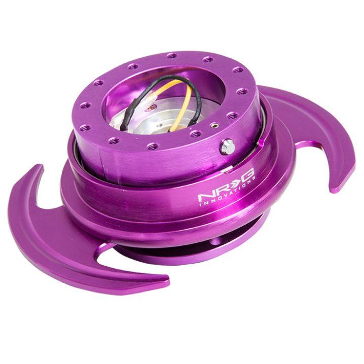 NRG SRK-650PP - NRGSRK-650PP - NRG Quick Release Kit Gen 3.0 - Purple Body / Purple Ring w/Handles - Shipped in Europe - Tuningsupply.com