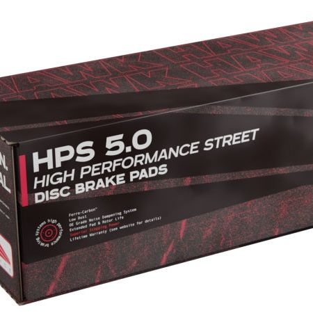 Hawk Performance KHB925B.597 - HAWKHB925B.597 - Hawk 19+ Corvette C8 Street HPS 5.0 Rear Brake Pad - Shipped in Europe - Tuningsupply.com