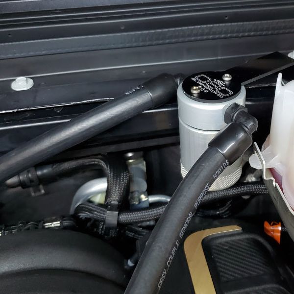 J&L 3072P-C - JLT3072P-C - J&L 2021-2025 Jeep Wrangler 392 Oil Separator 3.0 Passenger Side - Clear Anodized - Shipped in Europe - Tuningsupply.com