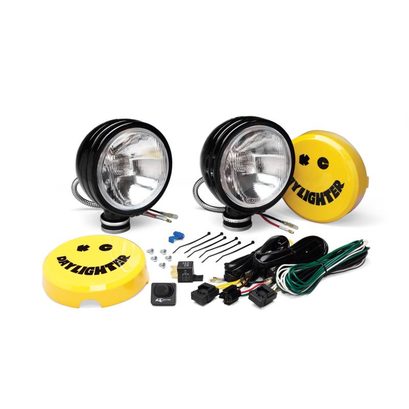 KC HiLiTES 234 - KCL234 - KC HiLiTES Daylighter 6in. Halogen Light 100w Spread Beam (Pair Pack System) - Black SS - Shipped in Europe - Tuningsupply.com