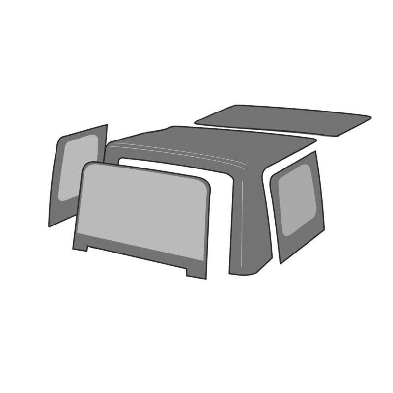 Rampage 99515 - RAM99515 - Rampage 1997-2006 Jeep Wrangler(TJ) OEM Replacement Top - Black Denim - Shipped in Europe - Tuningsupply.com