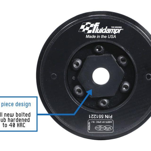 Fluidampr 551221 - FDR551221 - Fluidampr 91-08 VW Golf/05-12 Passat B6/B7 / 03-10 Audi TT Steel Internally Balanced Damper - Shipped in Europe - Tuningsupply.com
