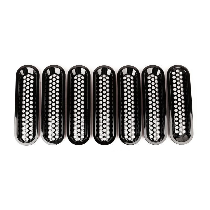 Rugged Ridge 11306.31 - RUG11306.31 - Rugged Ridge Grille Inserts Perforated 07-18 Jeep Wrangler - Shipped in Europe - Tuningsupply.com