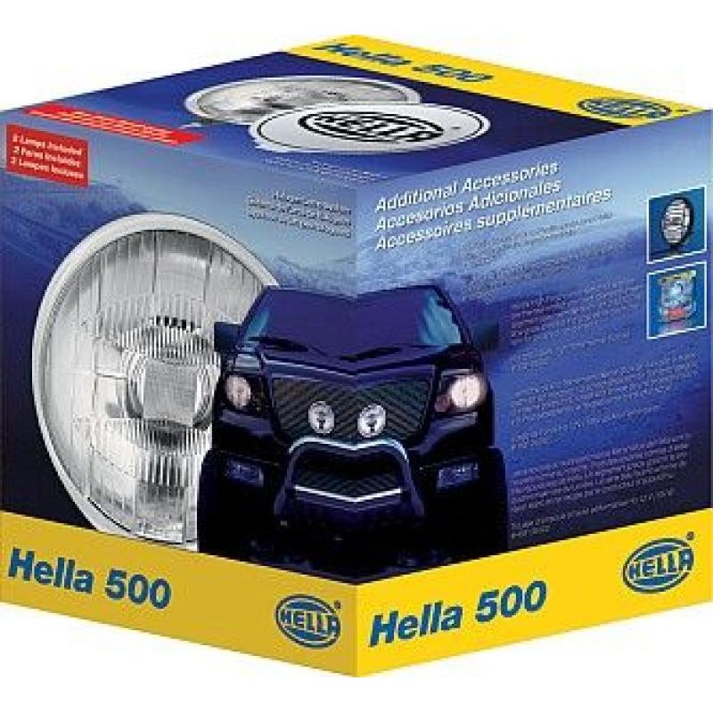 Hella LA005750952 - HELLA005750952 - Hella 500 Series 12V/55W Halogen Driving Lamp Kit - Shipped in Europe - Tuningsupply.com