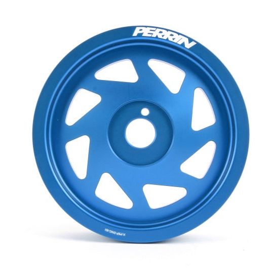 Perrin Performance PSP-ENG-101BL - PERPSP-ENG-101BL - PERRIN 15-18 Subaru WRX / 13-20 BRZ / 14-18 FXT / 13-16 Crosstrek Lightened Crank Pulley - Blue - Shipped in Europe - Tuningsupply.com