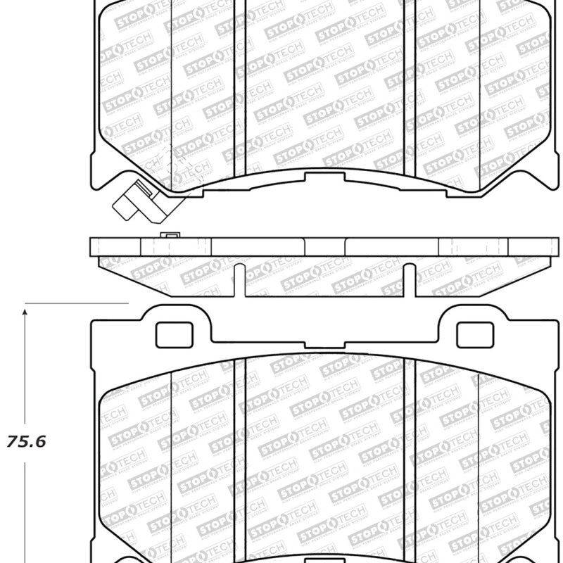 Stoptech 305.13460 - STO305.13460 - StopTech Street Select Brake Pads - Front - Shipped in Europe - Tuningsupply.com