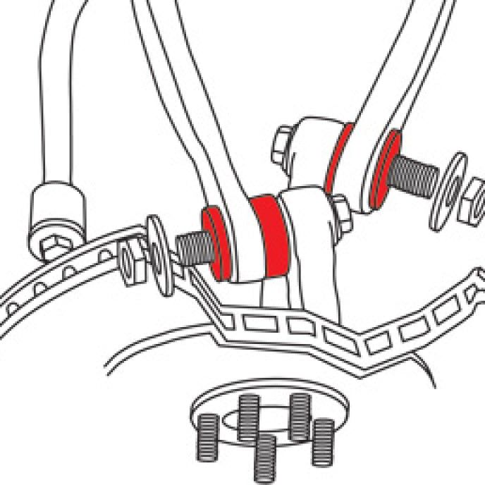 SPC Performance 66050 - SPC66050 - SPC Performance 05-12 Chrysler 300/Charger/09-12 Challenger Rear Upper Control Arm Bushing Kit - Shipped in Europe - Tuningsupply.com