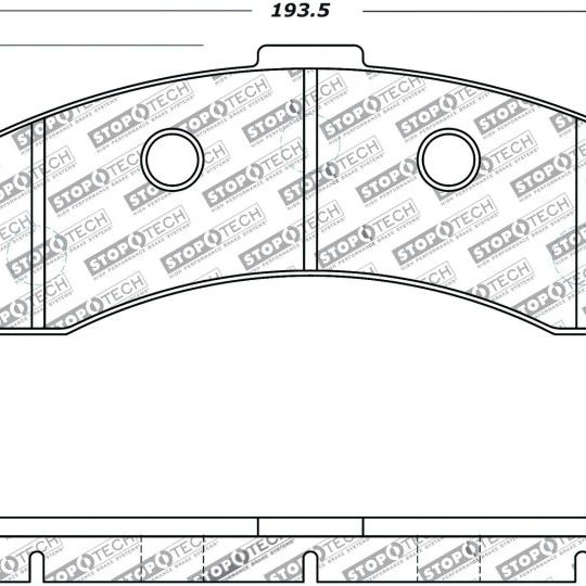 Stoptech 309.11850 - STO309.11850 - StopTech Performance 06-09 Chevrolet Corvette Z06 Front Brake Pads - Shipped in Europe - Tuningsupply.com