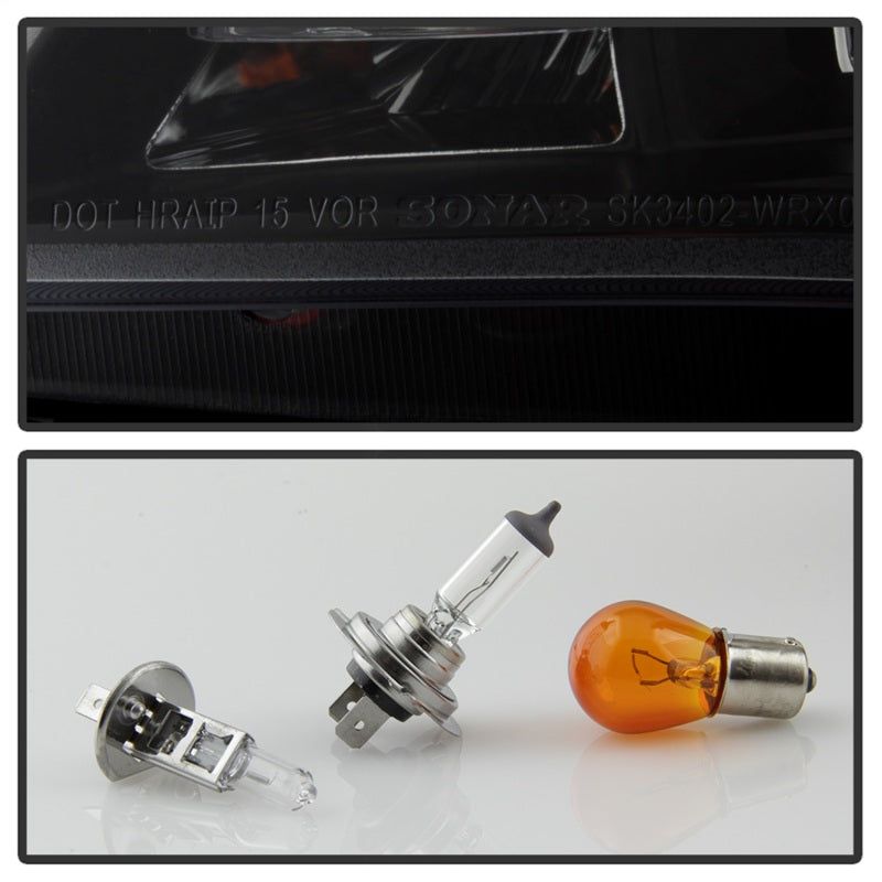 SPYDER 5083920 - SPY5083920 - Spyder Subaru WRX 2006-2007 Projector Headlights - Halogen Only - Black PRO-YD-SWRX06-LBDRL-BK - Shipped in Europe - Tuningsupply.com