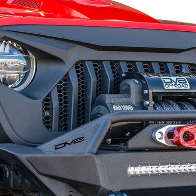 DV8 Offroad GRJL-01 - DVEGRJL-01 - DV8 Offroad 2018+ Jeep JL/ Gladiator Angry Grill - Shipped in Europe - Tuningsupply.com