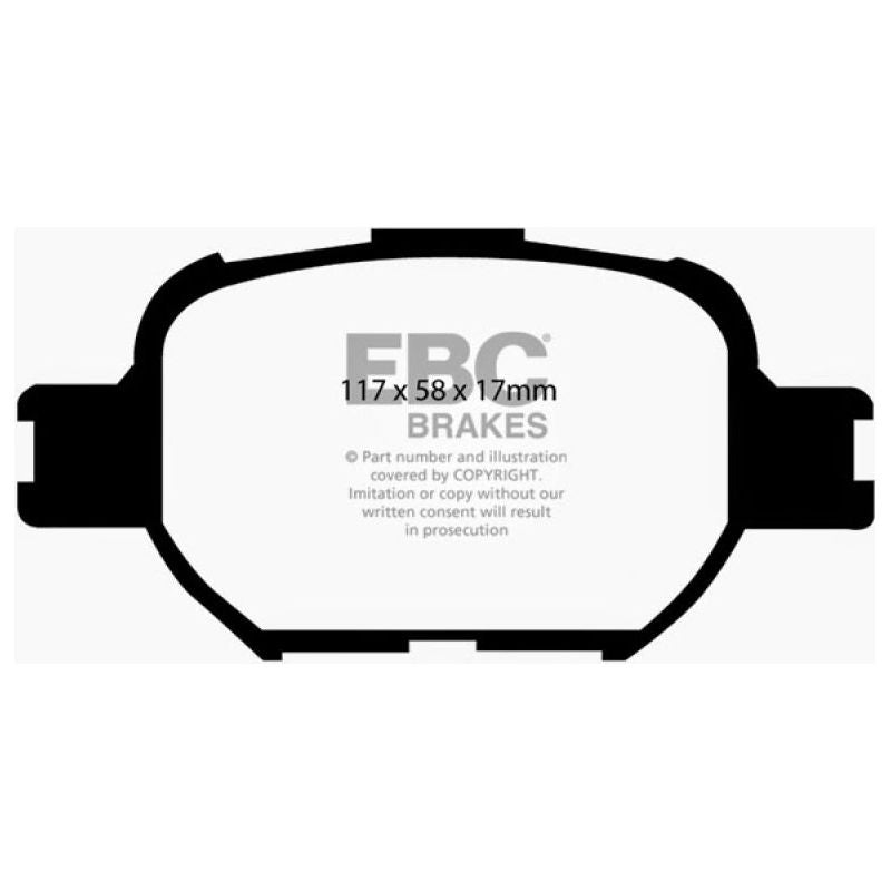 EBC DP31325C - EBCDP31325C - EBC 04-10 Scion TC 2.4 Redstuff Front Brake Pads - Shipped in Europe - Tuningsupply.com