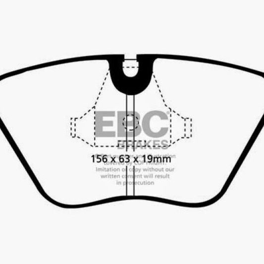 EBC DP4689R - EBCDP4689R - EBC 92-95 BMW M3 3.0 (E36) Yellowstuff Front Brake Pads - Shipped in Europe - Tuningsupply.com