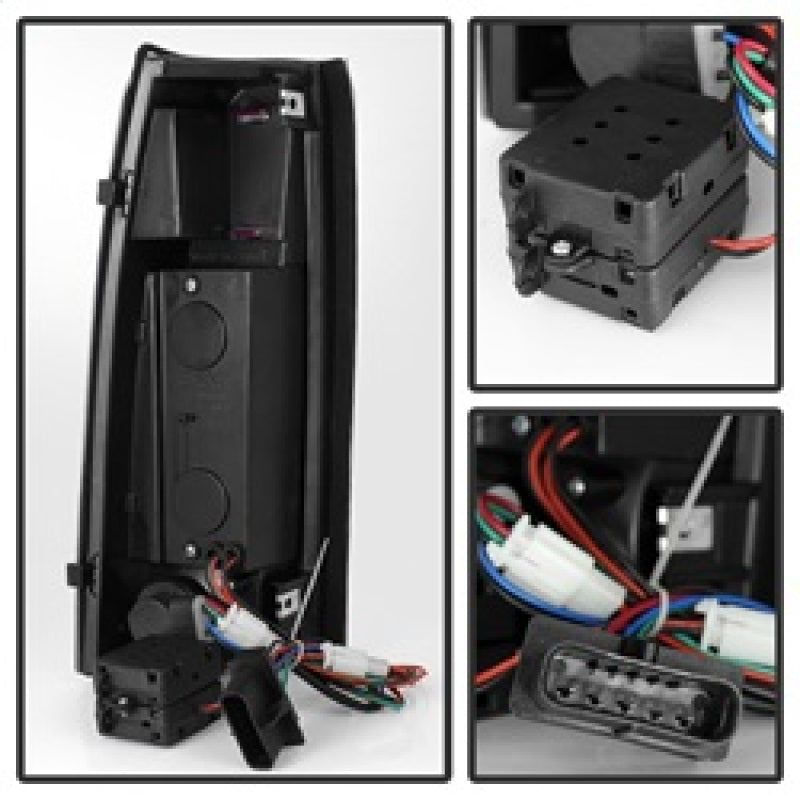 SPYDER 9022449 - SPY9022449 - xTune Yukon Denali 99-00 LED Tail Lights Black ALT-JH-CCK88-LED-BK - Shipped in Europe - Tuningsupply.com