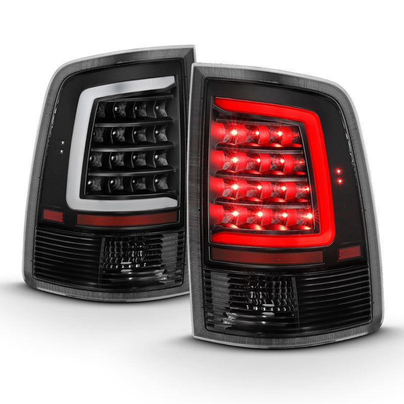 ANZO 311318 - ANZ311318 - ANZO 2009-2018 Dodge Ram 1500 LED Taillight Plank Style Black w/Clear Lens - Shipped in Europe - Tuningsupply.com