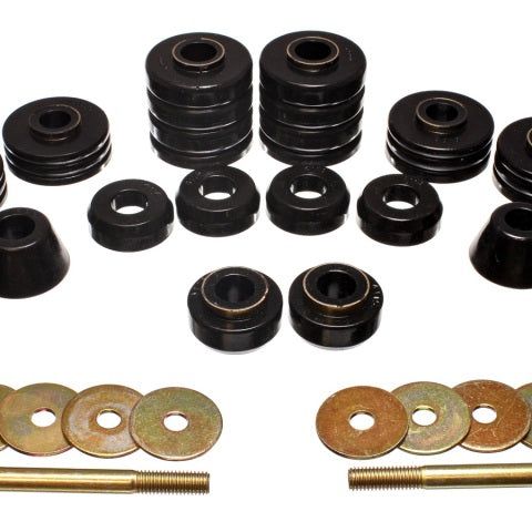 Energy Suspension 3.4140G - ENG3.4140G - Energy Suspension Black Body Cab Mount Set for 73-80 GM C/K-10/20/30 C/K1500/2500/3500 - Shipped in Europe - Tuningsupply.com