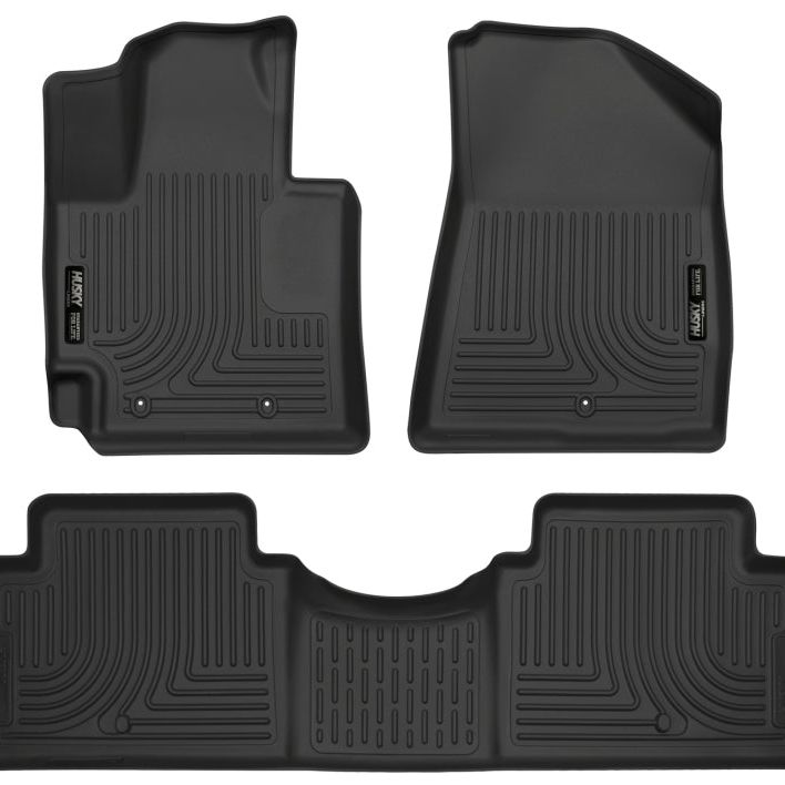Husky Liners 99611 - HSL99611 - Husky Liners 2016 Kia Soul Weatherbeater Black Front & 2nd Seat Floor Liners (Footwell Coverage) - Shipped in Europe - Tuningsupply.com