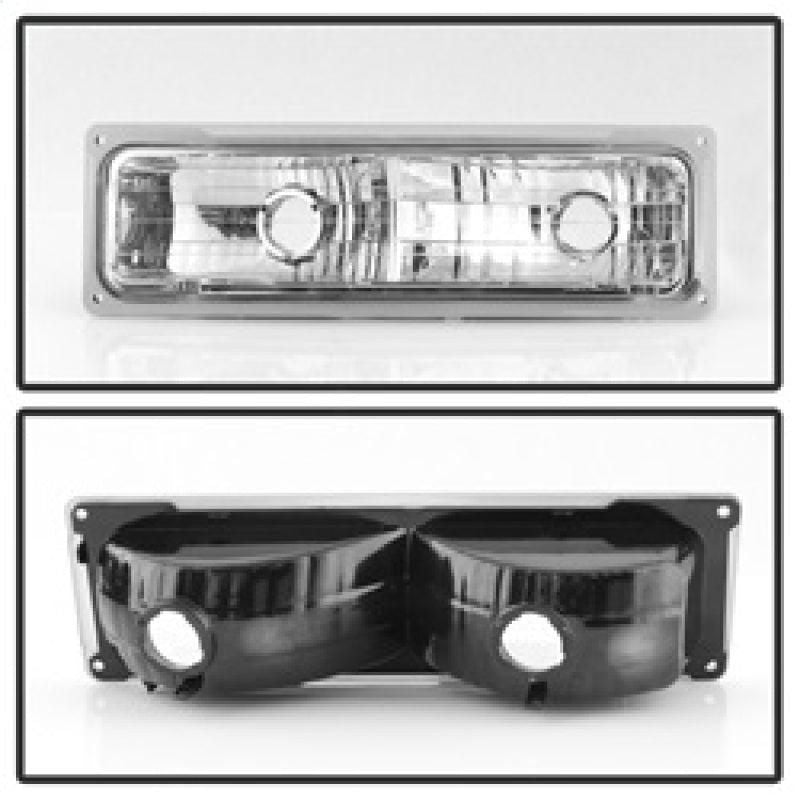 SPYDER 5069535 - SPY5069535 - xTune Chevy Suburban 94-98 Headlights w/ Corner & Parking Lights 8pcs Chrome HD-JH-CCK88-AM-C-SET - Shipped in Europe - Tuningsupply.com