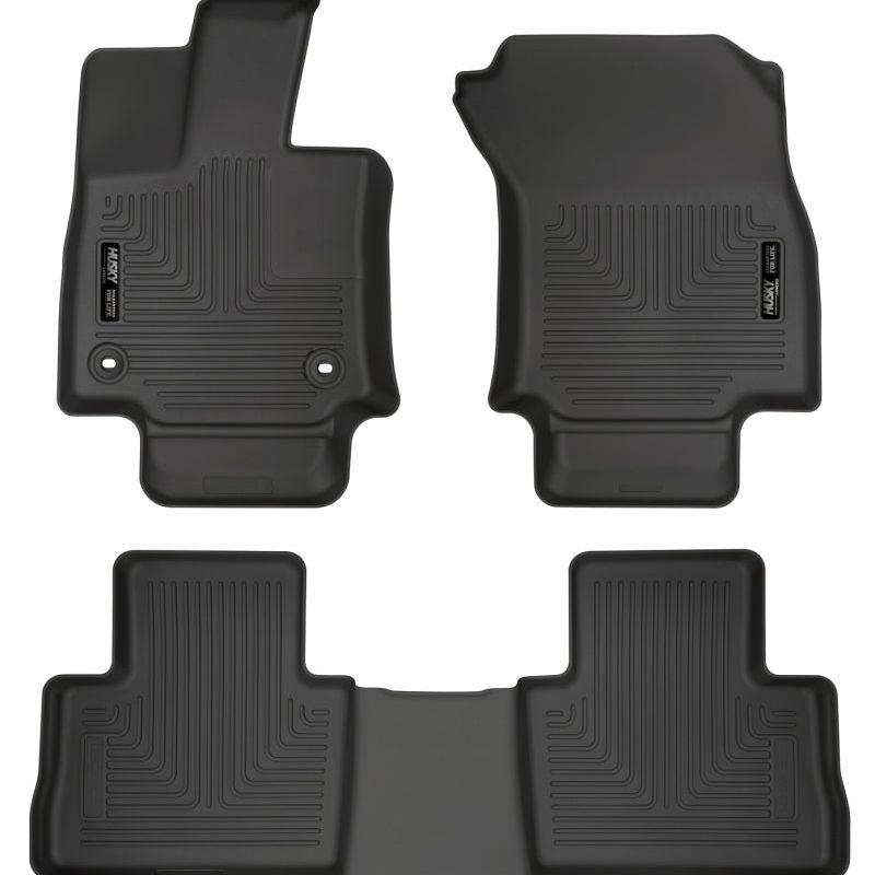 Husky Liners 95501 - HSL95501 - Husky Liners 2019 Toyota RAV4 Weatherbeater Black Front & 2nd Seat Floor Liners - Shipped in Europe - Tuningsupply.com