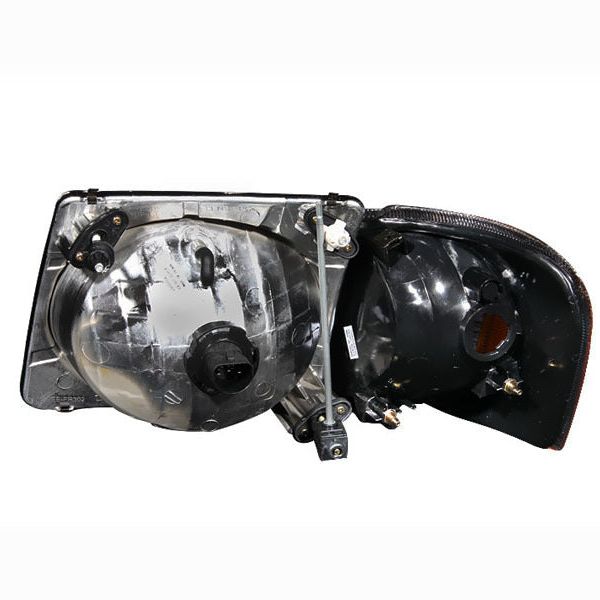 ANZO 111041 - ANZ111041 - ANZO 2001-2005 Ford Explorer Crystal Headlights Black - Shipped in Europe - Tuningsupply.com