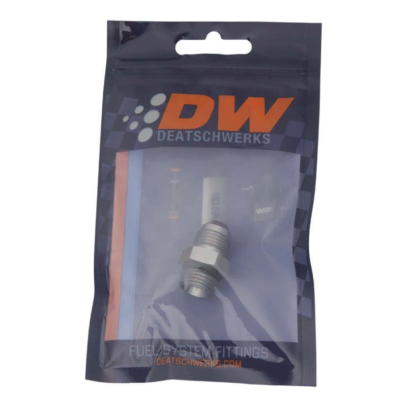DeatschWerks 6-02-0404 - DWK6-02-0404 - DeatschWerks 6AN ORB Male To 6AN Male Flare Adapter (Incl. O-Ring) - Shipped in Europe - Tuningsupply.com