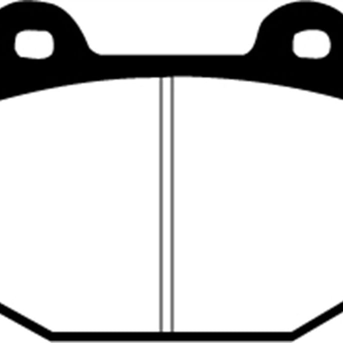 EBC DP31538C - EBCDP31538C - EBC 99-03 Mitsubishi Lancer Evolution 2.0 Turbo Redstuff Rear Brake Pads - Shipped in Europe - Tuningsupply.com