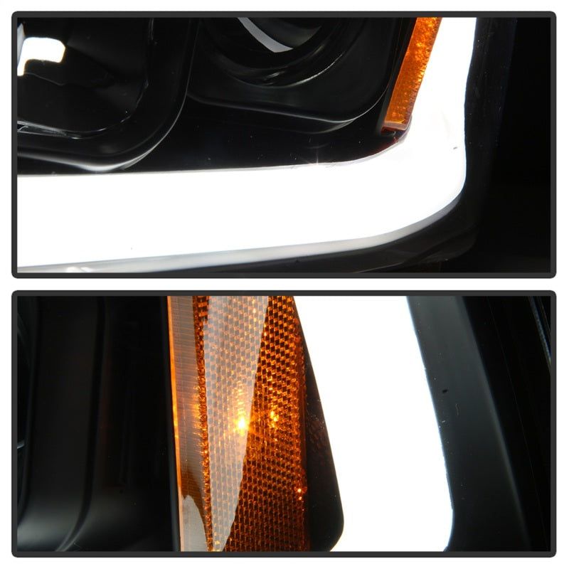 SPYDER 5085245 - SPY5085245 - Spyder Dodge Charger 06-10 Projector Headlights - LED Light Bar - Black PRO-YD-DCH05V2-LB-BK - Shipped in Europe - Tuningsupply.com