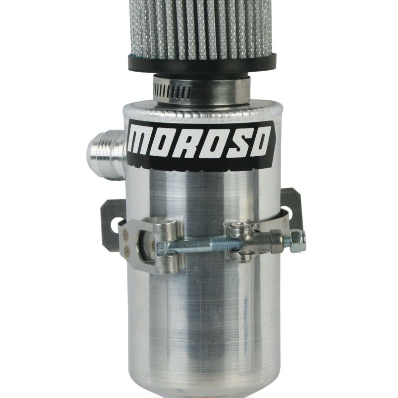 Moroso 85465 - MOR85465 - Moroso Breather Tank/Catch Can -12An Male Fitting - Aluminum - Shipped in Europe - Tuningsupply.com
