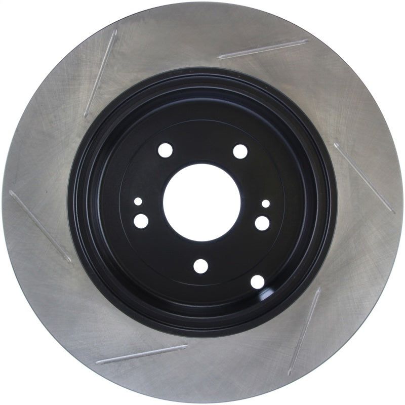 Stoptech 126.51035SL - STO126.51035SL - StopTech Power Slot 10 Hyundai Genesis Coupe Track Rear Left Slotted Rotor - Shipped in Europe - Tuningsupply.com