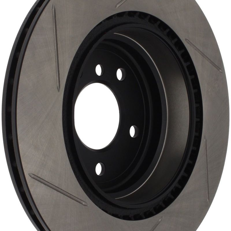 Stoptech 126.34080SL - STO126.34080SL - StopTech Power Slot 06 BMW 330 Series / 07-09 335 Series Rear Left Slotted Rotor - Shipped in Europe - Tuningsupply.com