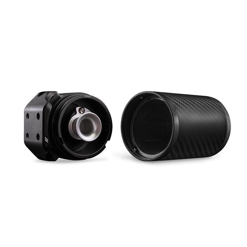 Mishimoto MMBCC-C8-20PCF - MISMMBCC-C8-20PCF - Mishimoto 2020+ Chevrolet Corvette C8 Baffled Oil Catch Can Kit (PCV Side) - Carbon Fiber - Shipped in Europe - Tuningsupply.com