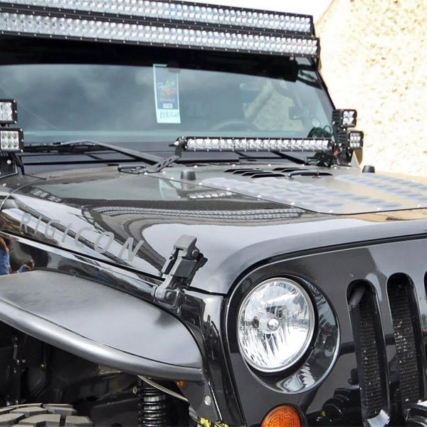 Rigid Industries 40335 - RIG40335 - Rigid Industries Jeep JK - Double A-Pillar Mount - Mounts 2 sets of Dually/D2 - Shipped in Europe - Tuningsupply.com