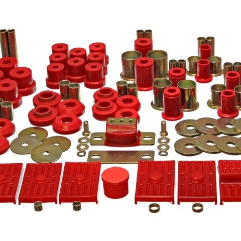 Energy Suspension 3.18117R - ENG3.18117R - Energy Suspension 76-79 Firebird / 75-79 Nova Red Hyper-flex Master Bushing Set - Shipped in Europe - Tuningsupply.com