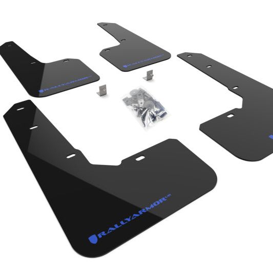 Rally Armor MF76-UR-BLK/BL - RALMF76-UR-BLK/BL - Rally Armor 22-25 Subaru Outback Wilderness Black Mud Flap Blue Logo - Shipped in Europe - Tuningsupply.com