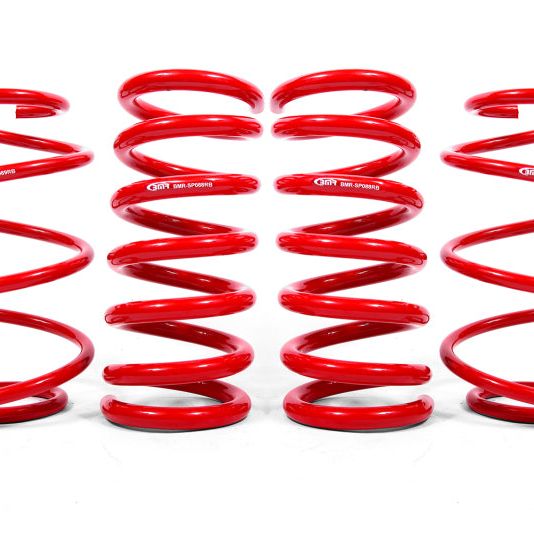 BMR Suspension SPD763R - BMRSPD763R - BMR 15-20 Ford Mustang S550 Lowering Spring Kit (Set Of 4) - Red - Shipped in Europe - Tuningsupply.com