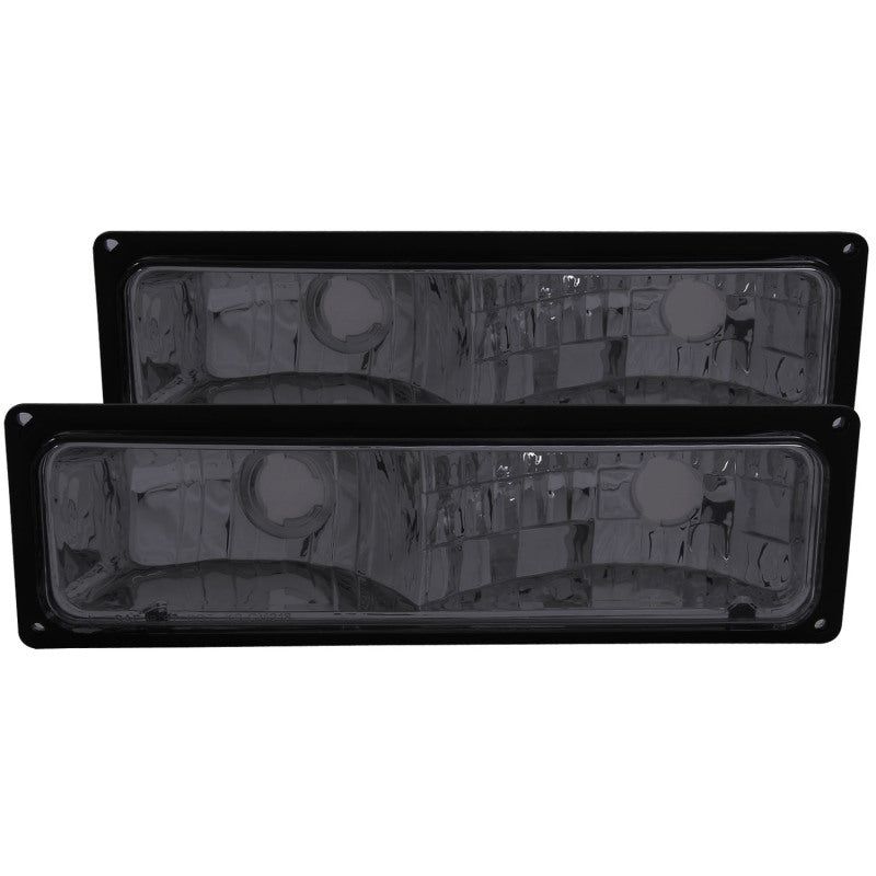 ANZO 511034 - ANZ511034 - ANZO 1988-1998 Chevrolet C1500 Euro Parking Lights Smoke - Shipped in Europe - Tuningsupply.com