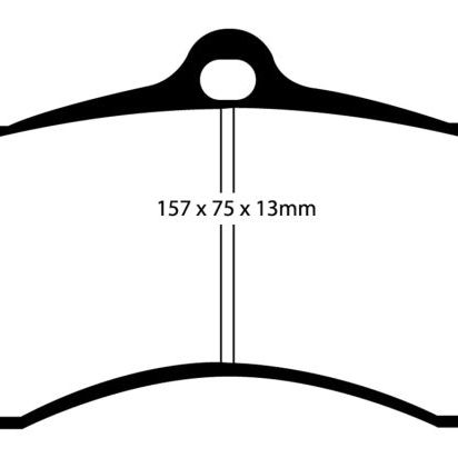 EBC DP31155C - EBCDP31155C - EBC 68-69 Chevrolet Camaro (1st Gen) 4.9 Redstuff Front Brake Pads - Shipped in Europe - Tuningsupply.com