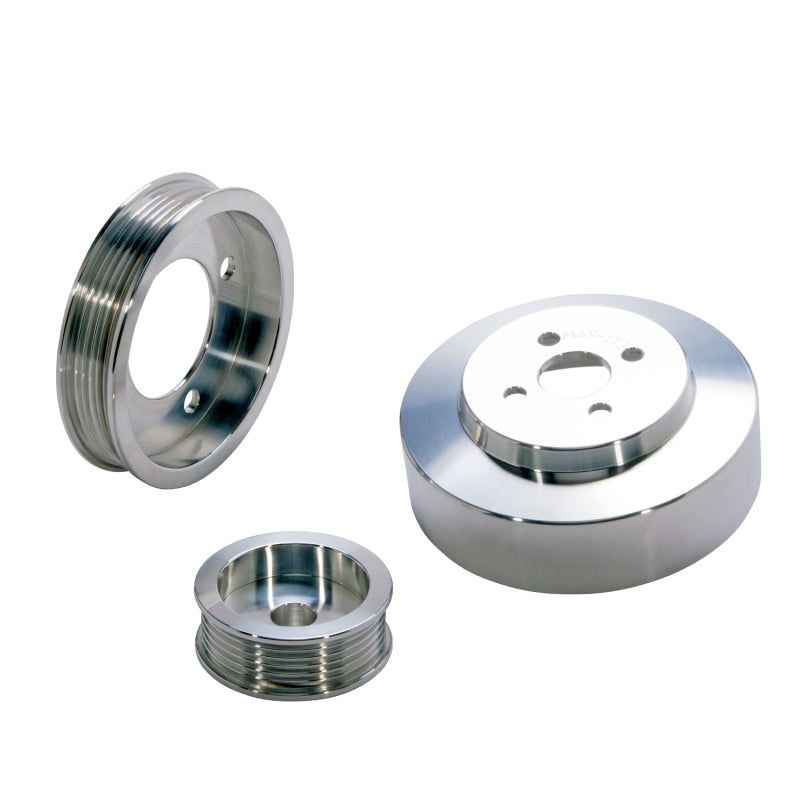 BBK 1554 - BBK1554 - BBK 94-95 Mustang 5.0 Underdrive Pulley Kit - Lightweight CNC Billet Aluminum (3pc) - Shipped in Europe - Tuningsupply.com
