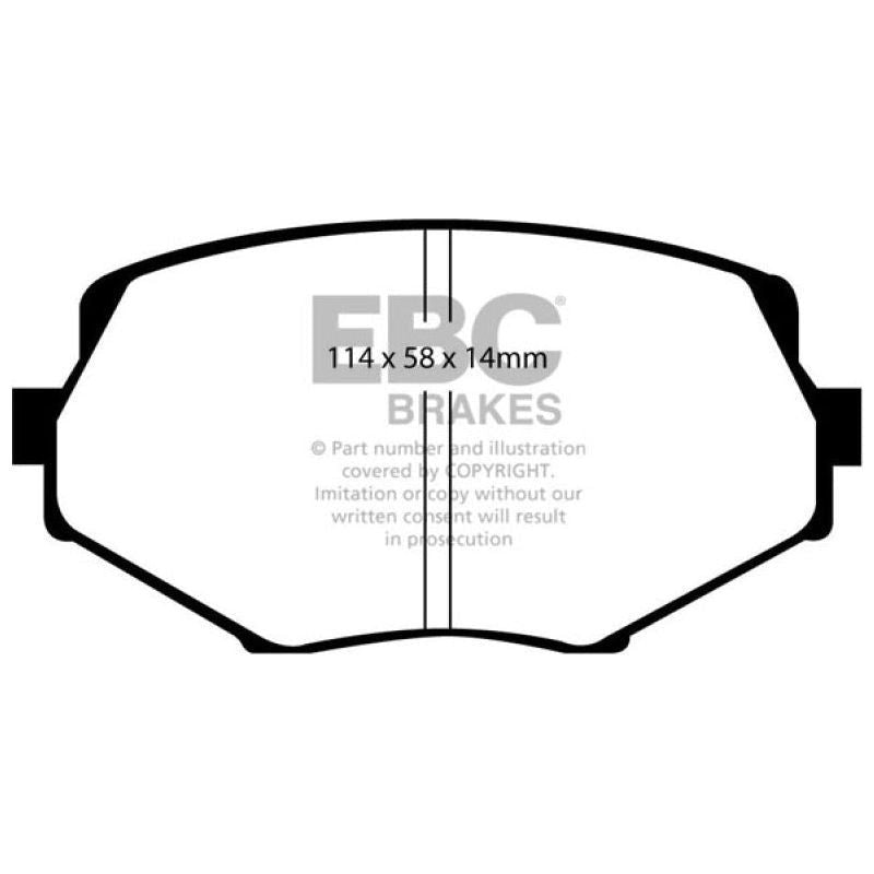 EBC DP21002 - EBCDP21002 - EBC 94-01 Mazda Miata MX5 1.8 Greenstuff Front Brake Pads - Shipped in Europe - Tuningsupply.com