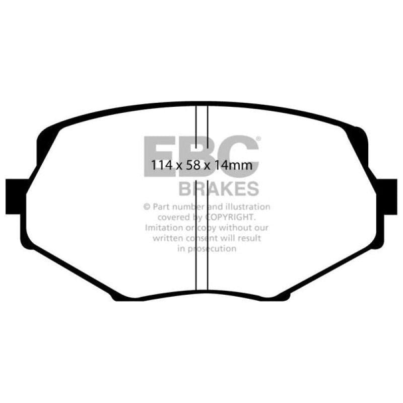 EBC DP31002C - EBCDP31002C - EBC 94-01 Mazda Miata MX5 1.8 Redstuff Front Brake Pads - Shipped in Europe - Tuningsupply.com
