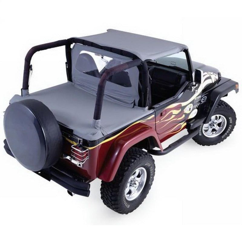 Rampage 993015 - RAM993015 - Rampage 1992-1995 Jeep Wrangler(YJ) Cab Soft Top And Tonneau Cover - Black Denim - Shipped in Europe - Tuningsupply.com