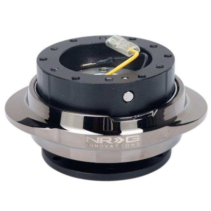NRG SRK-220BKC - NRGSRK-220BKC - NRG Quick Release Kit - Black Body/ Black Chrome Oval Ring - Shipped in Europe - Tuningsupply.com