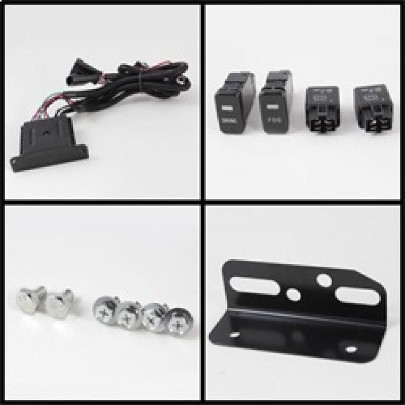 SPYDER 5075161 - SPY5075161 - Spyder Toyota FJ Cruiser 07-14 Fog Lights With LED Daytime Running Lights w/swch Blk FL-DRL-TFJ07-BK - Shipped in Europe - Tuningsupply.com