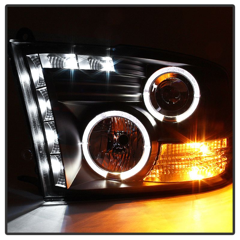 SPYDER 5010032 - SPY5010032 - Spyder Dodge Ram 1500 09-14 10-14 Projector Headlights Halogen- LED Halo LED - Blk PRO-YD-DR09-HL-BK - Shipped in Europe - Tuningsupply.com
