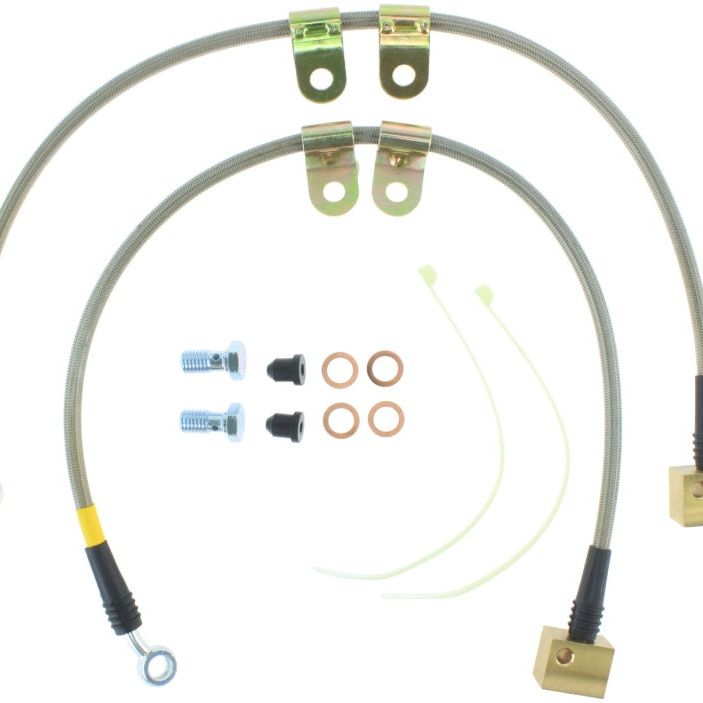 Stoptech 950.62013 - STO950.62013 - StopTech 06-09 Chevy Trailblazer Stainless Steel Front Brake Lines - Shipped in Europe - Tuningsupply.com