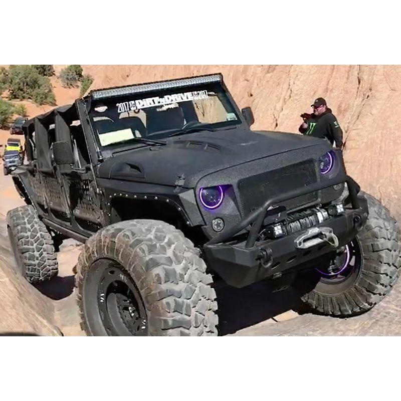 ORACLE Lighting 5769-334 - ORL5769-334 - Oracle 7in High Powered LED Headlights - Black Bezel - ColorSHIFT No Controller - Shipped in Europe - Tuningsupply.com