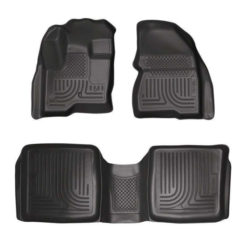 Husky Liners 98741 - HSL98741 - Husky Liners 09-12 Ford Flex/10-12 Lincoln MKT WeatherBeater Combo Black Floor Liners - Shipped in Europe - Tuningsupply.com
