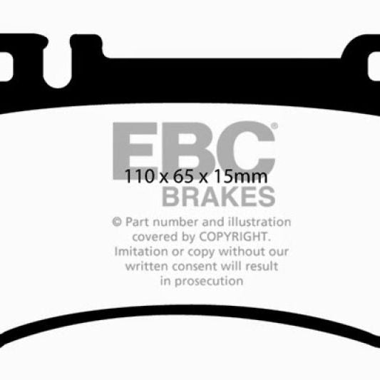 EBC DP31490C - EBCDP31490C - EBC 03-06 Mercedes-Benz CL55 AMG 5.4 Supercharged Redstuff Rear Brake Pads - Shipped in Europe - Tuningsupply.com