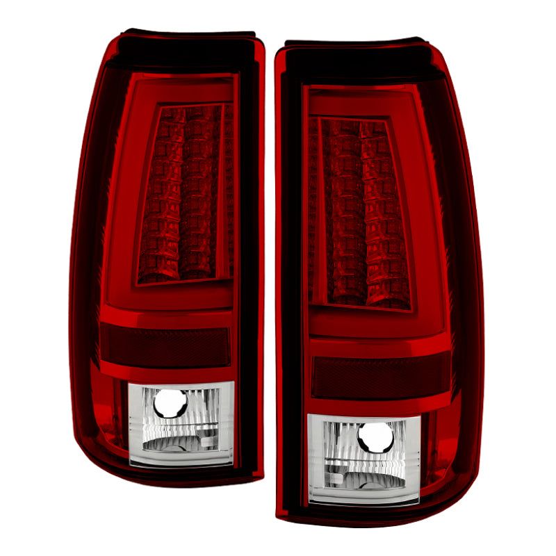 SPYDER 5081872 - SPY5081872 - Spyder Chevy Silverado 1500/2500 99-02 Version 2 LED Tail Lights - Red Clear ALT-YD-CS99V2-LED-RC - Shipped in Europe - Tuningsupply.com