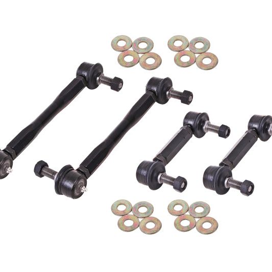 BMR Suspension ELK012 - BMRELK012 - BMR 15-17 S550 Mustang Front and Rear Sway Bar End Link Kit - Black - Shipped in Europe - Tuningsupply.com