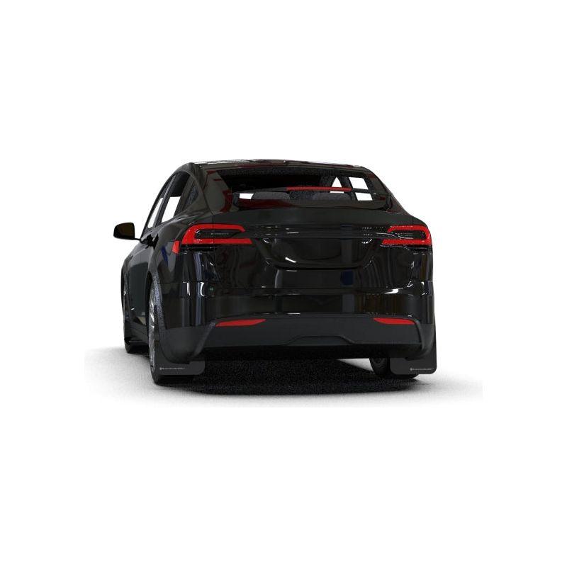Rally Armor MF102-UR-BLK/MBK - RALMF102-UR-BLK/MBK - Rally Armor 22-26 Tesla Model X Black UR Mud Flap - Metallic Black Logo - Shipped in Europe - Tuningsupply.com